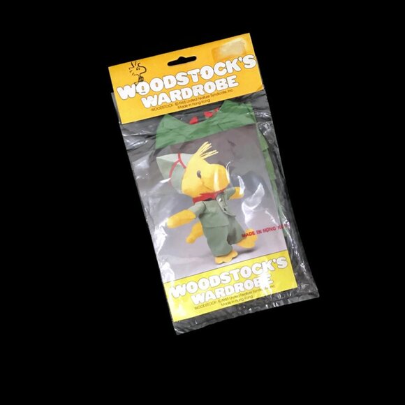 Vintage 80s Woodstock Wardrobe Beagle Scouts outfit Peanuts Snoopy - Picture 2 of 3